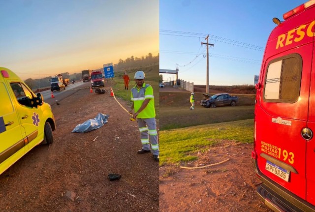 Acidente entre moto e Toro deixa um morto e dois feridos em MT