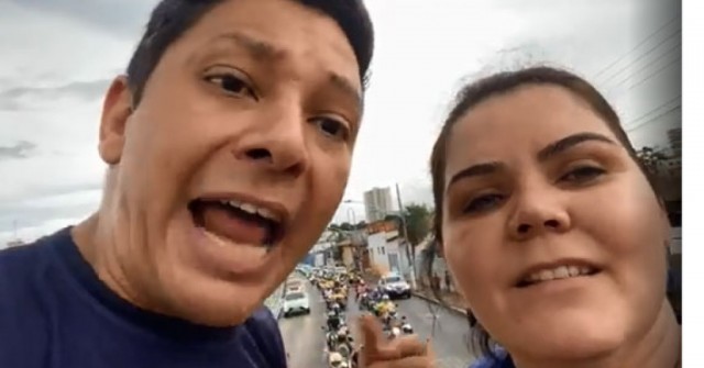 Manifestantes fazem carreata em apoio a Bolsonaro e contra restri��es - v�deo
