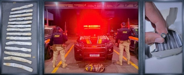 Passageiro � preso com 26 kg de carga explosiva em �nibus